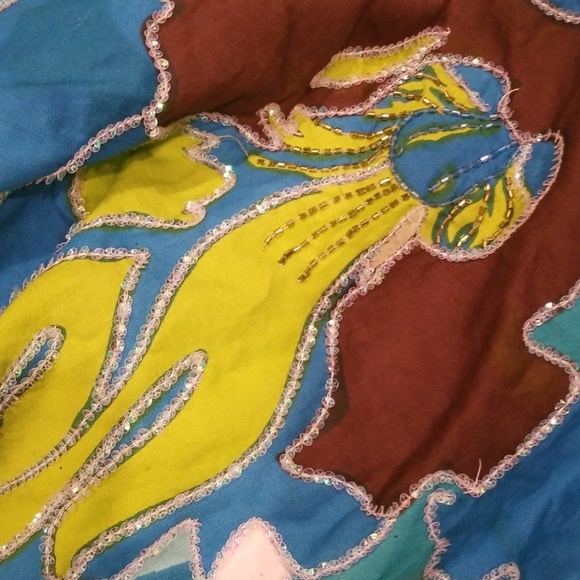 Peacock Bebe Full Skirt with Embellishment - Picture 5 of 8